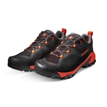 Mammut Wanderschuhe Sapuen Low GTX (Veloursleder, wasserdicht) schwarz/rot Herren